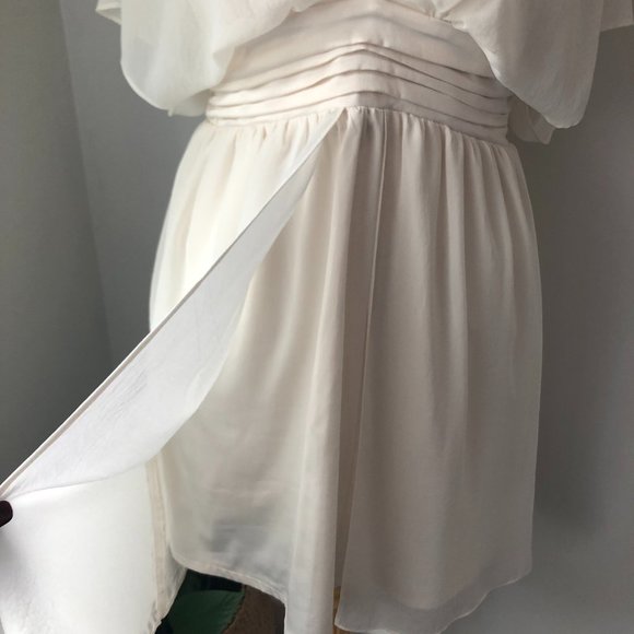 Cooper St Off White V Neck Grecian Style Boho Dress Size 12 New w Tags $149 - Picture 4 of 12